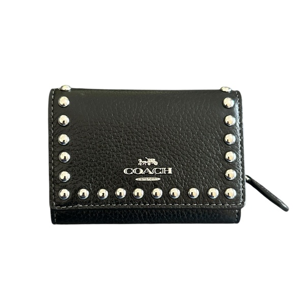 Coach Micro Wallet With Rivets - Picture 1 of 5